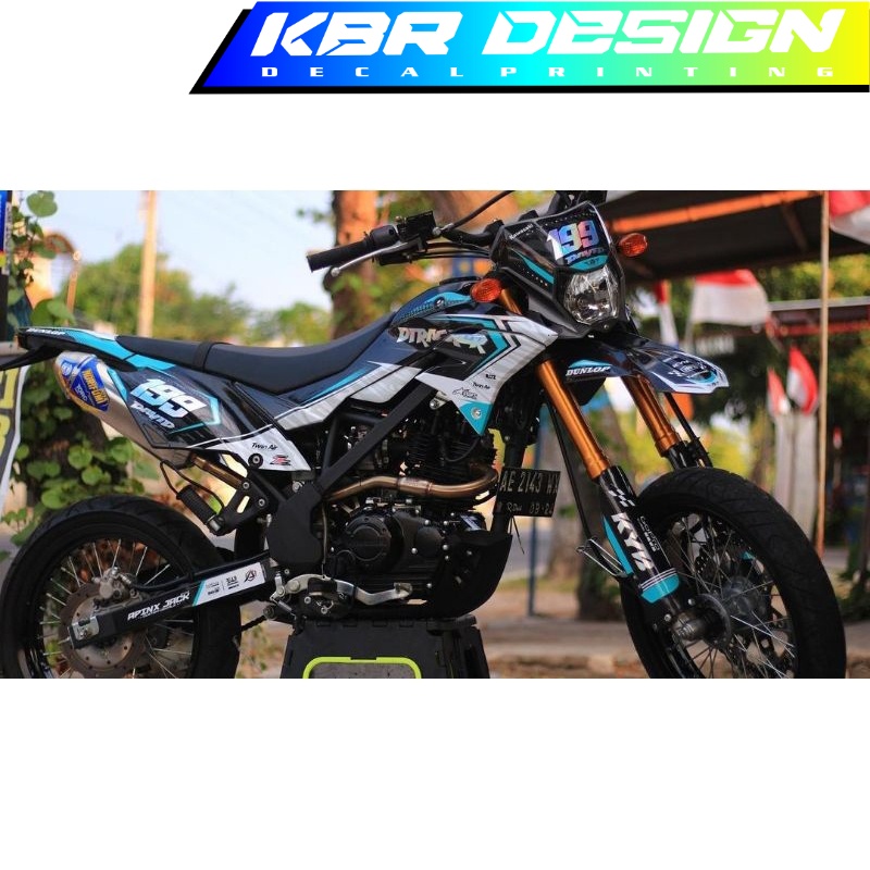 DECAL dtracker hitam putih fullbody BISA CUSTOM KBR DESIGN