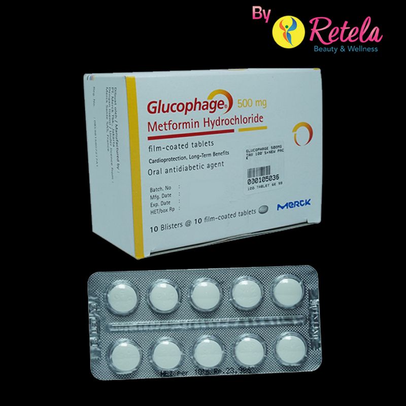 GLUCOPHAGE 500MG 10 TABLET