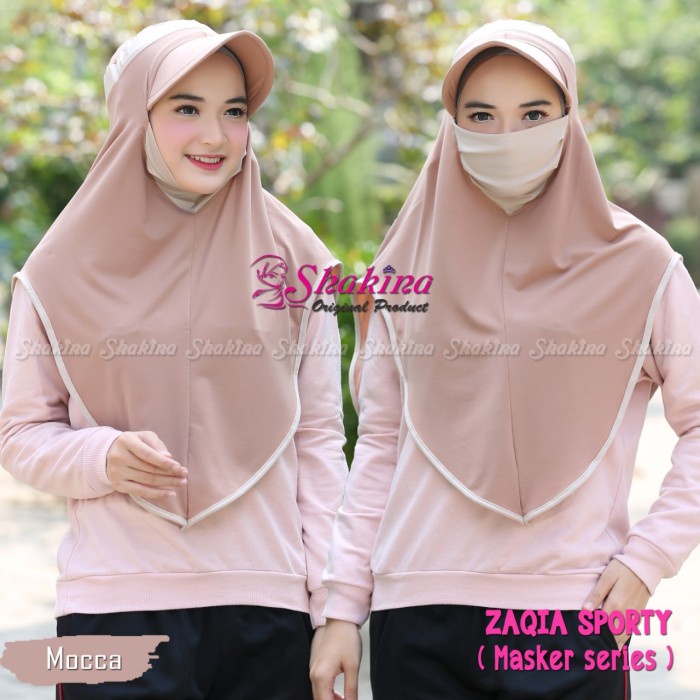 ✨LARIS✨ -Jilbab Instan Zaqia Masker Sporty Ori Shakina Danisha Hijab