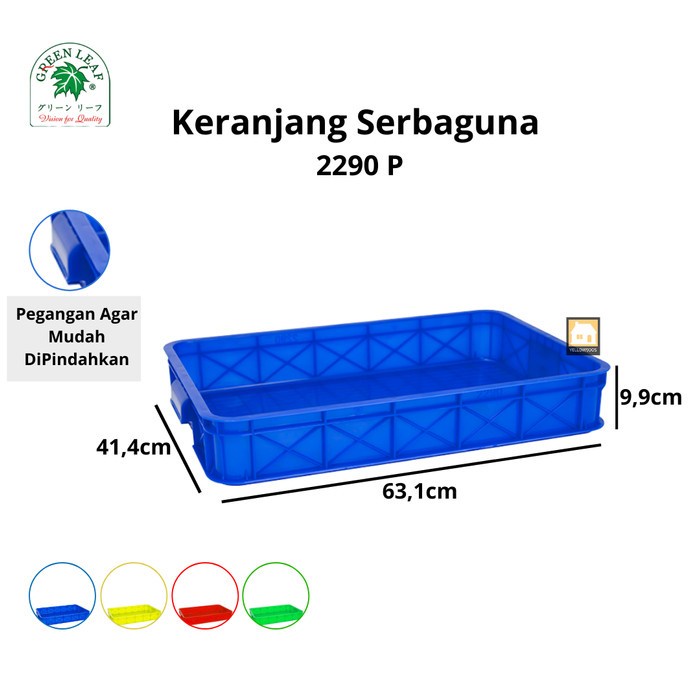 

Green Leaf Container / Keranjang Industri 2290 P - Biru