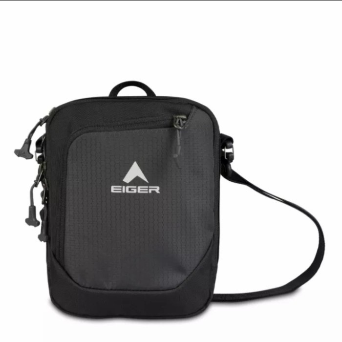Tas Selempang Eiger Z Gonio 03 1F Travel Pouch Pria Wanita Original - Hitam