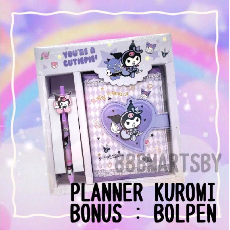 

planner sanrio kuromi / buku harian sanrio / diary sanrio