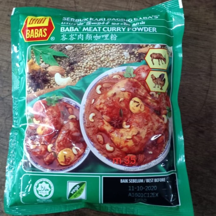 

Produk Terbaru MurMer serbuk kari daging baba's/baba meat curry powder
