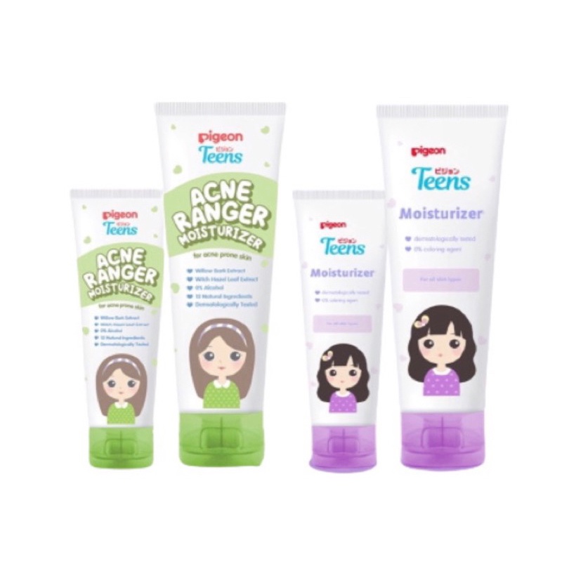 PIGEON Teens Moisturizer For All Skin Types 20ml  50ml - Pigeon Pelembab Wajah Anak Remaja Krim Sega
