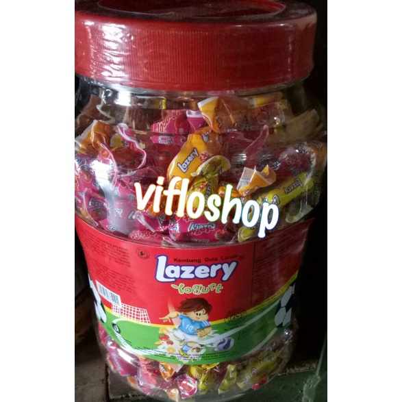 

✨PROMO✨ -Permen Lazery Yogurt (Mirip Sugus) Kemasan Toples isi 200 pcs