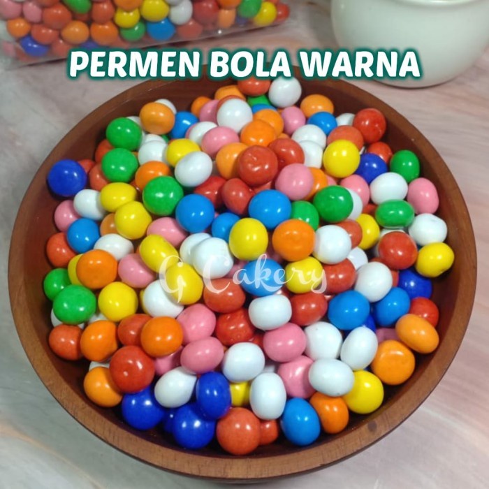 

✨PROMO✨ -PERMEN BISKUIT BOLA WARNA WARNI 500 GRAM