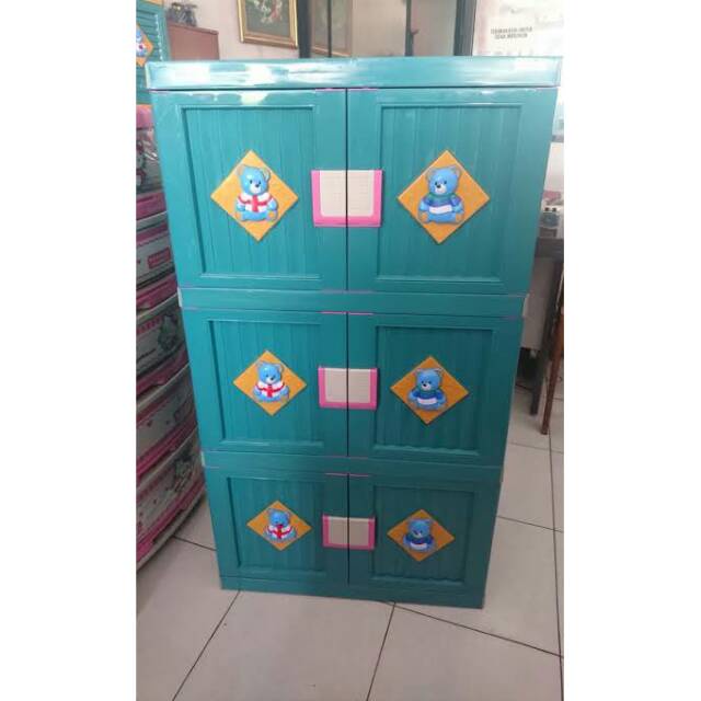 Lemari Plastik Club Besar 3 Susun (Harga Promo)