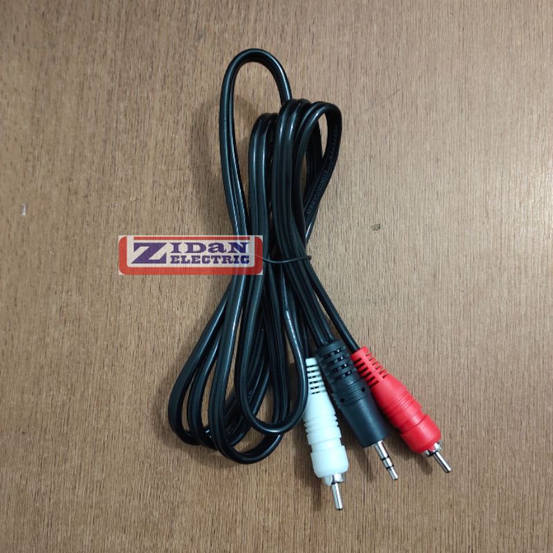 Kabel RCA 2 IN 1 / Kabel Aux Audio 2 IN 1 / Kabel Aux 2 IN 1 Jack 3,5mm HP ke Speaker
