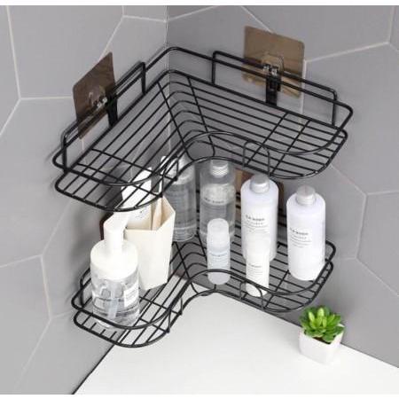 Rak Sudut Gantung Besi Rak Siku / Rak Kamar Mandi / Rak Bumbu / Rak Sudut Kamar Mandi