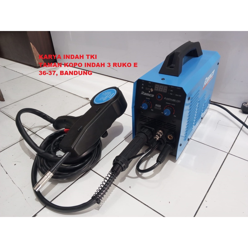 2023 RAMCO EASYMIG EASY MIG 135 Mesin Las Aluminium Alumunium tanpa gas Argon Co2 Fluxcore Gasless s
