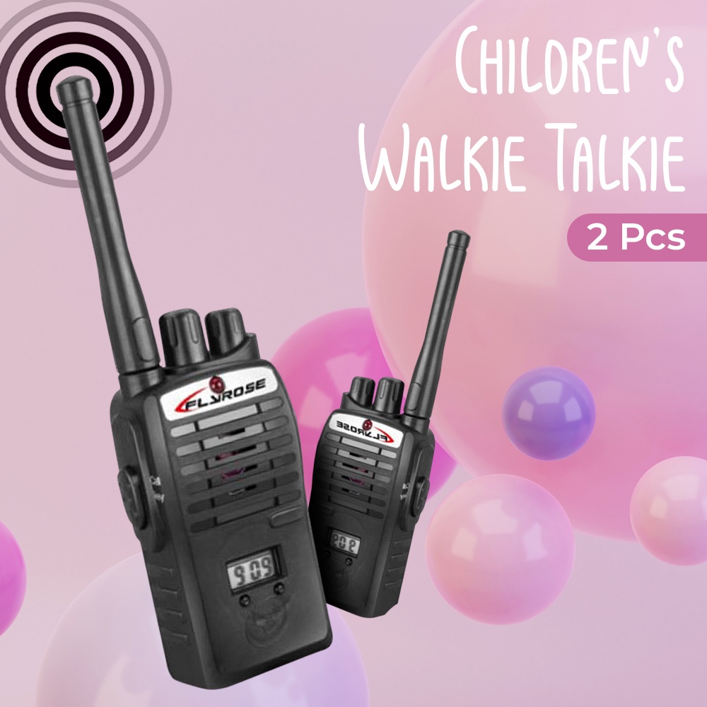 Walkie Talkie 2 Pcs / Alat Komunikasi Mainan Anak / HT Handheld Two Way Handy - MN