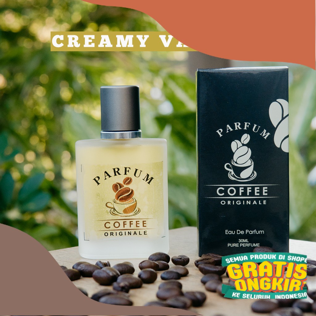 Parfum KOPI Bali ORIGINAL Tahan Lama Pria Wanita untuk Badan Awet 24 Jam Seharian Aroma Coffee Capuc
