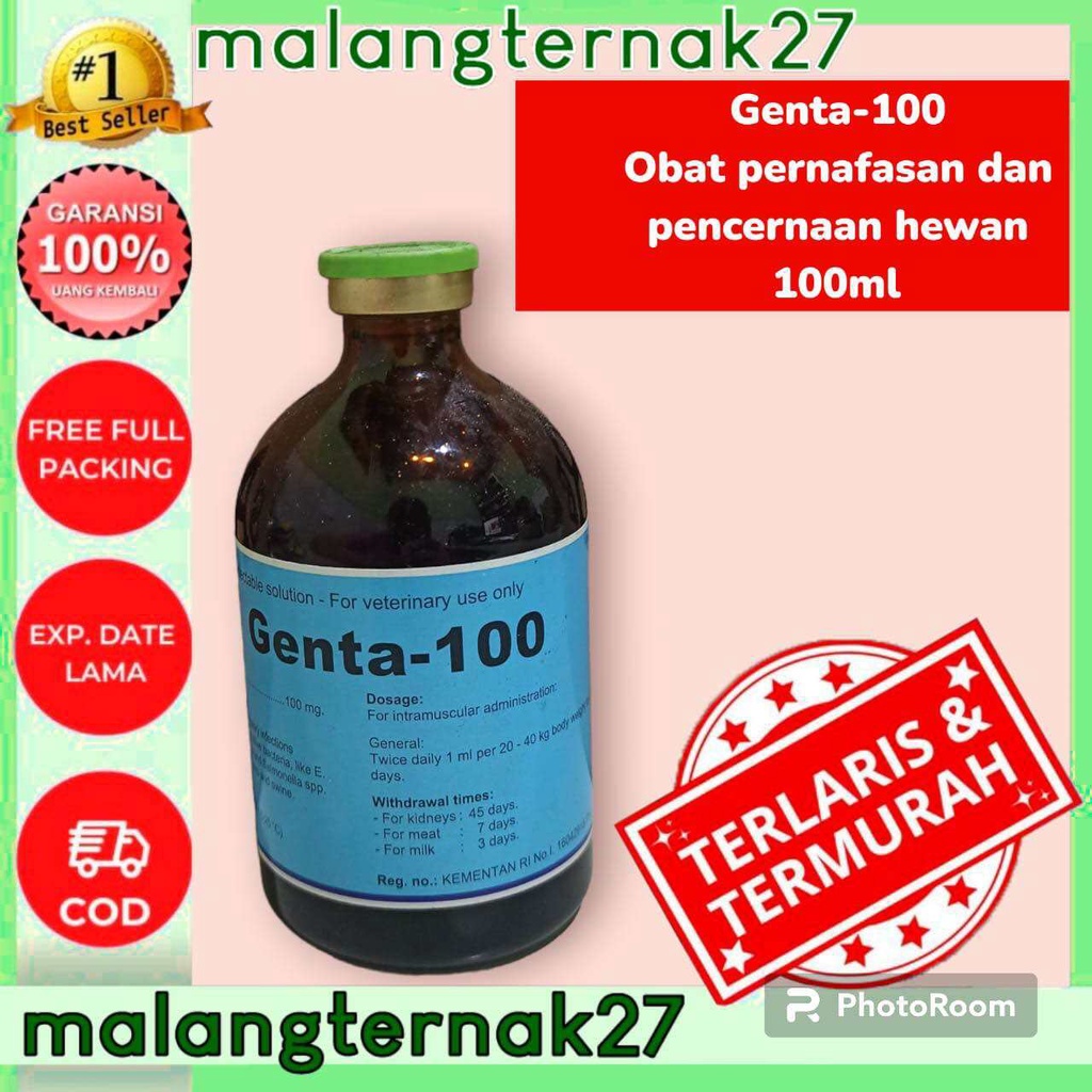 Genta 100 antibiotik sapi kambing domba