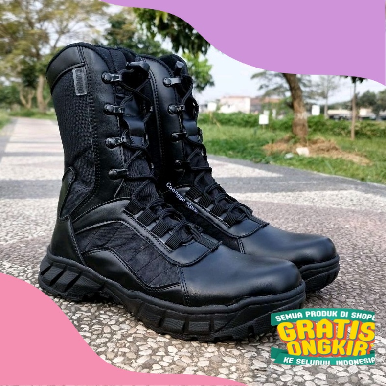 Sepatu Pdl Caanggo Design Terbaru Sepatu Pdl Tni Polri terlaris/ tinggi  hak jumbo