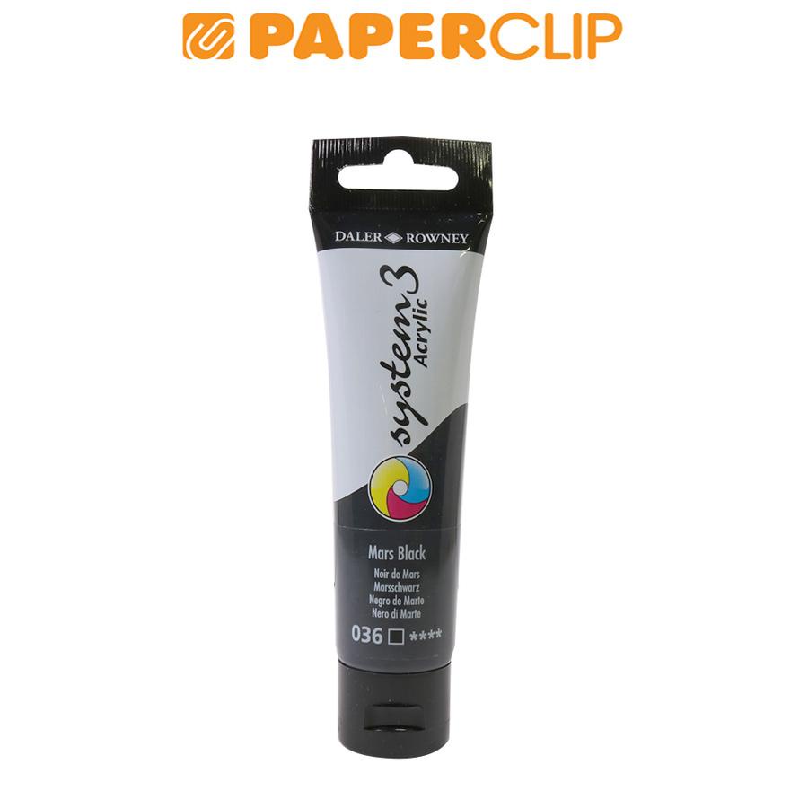 

ACRYLIC COLOR DALER ROWNEY SYSTEM3 59ML 129059036 MARS BLACK