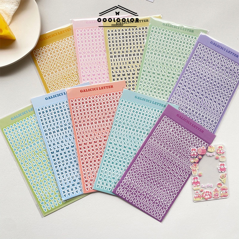 

COD❤️1Pc Stiker Alpabet Huruf Angka Kartun Lucu Warna Kreatif Stiker Alfabet Lucu DIY Deco Untuk Alat Tulis Impor Murah- cl