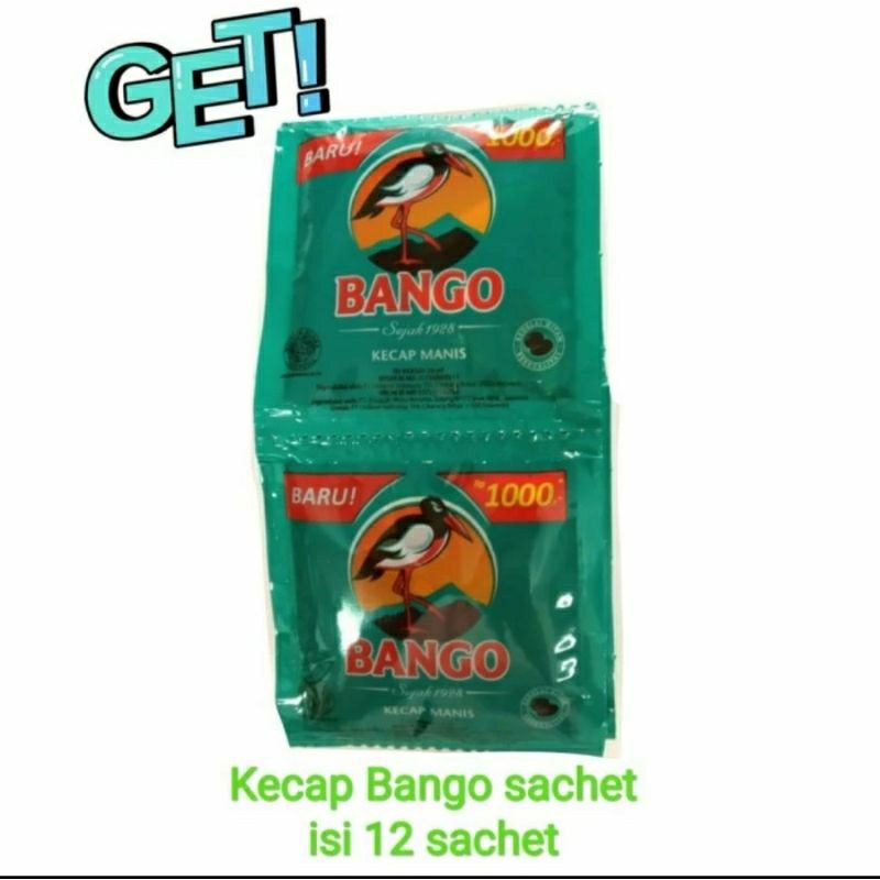 

kecap manis cap bango | kemasan isi 12 sachet