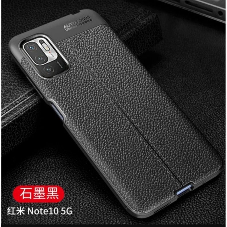SoftCase Autofocus Redmi Note 10 5G Silikon Hitam Case Kulit