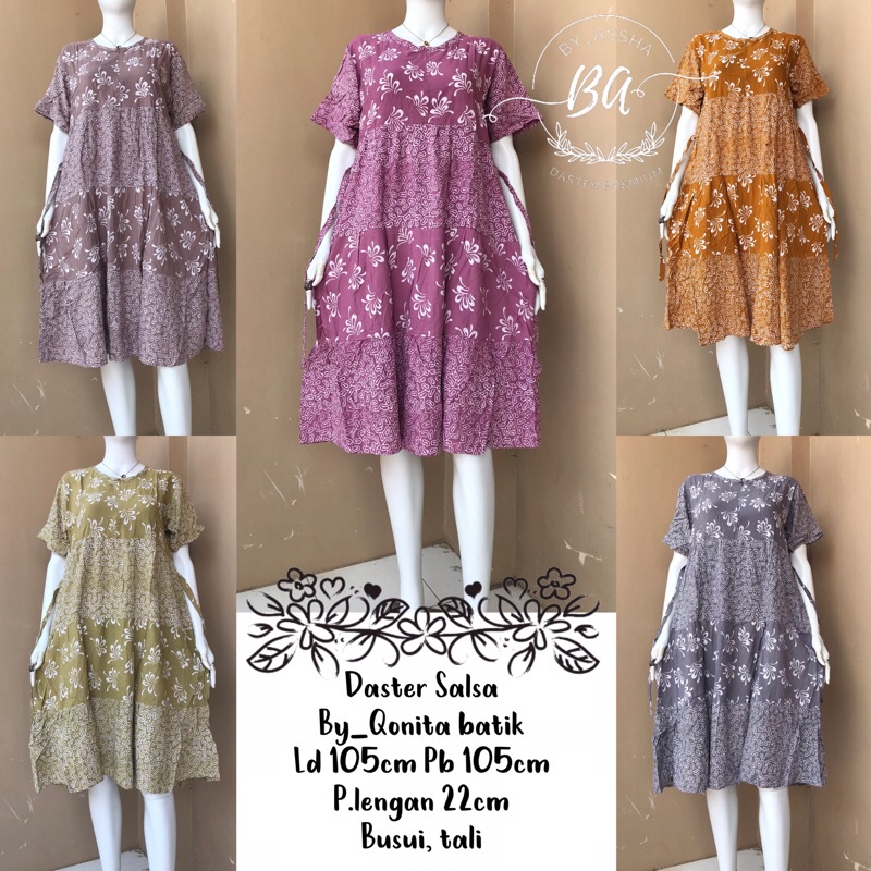 Qonita Daster Batik Salsa Busui By Qonita Batik Pekalongan Ori