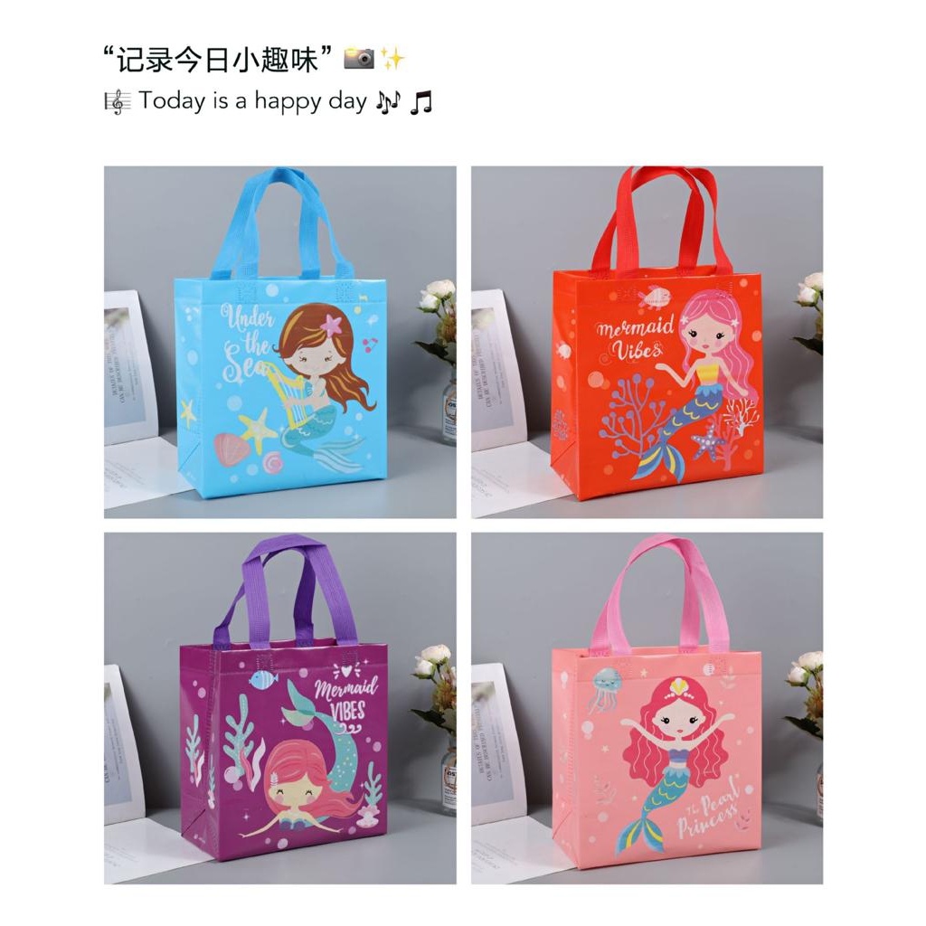 

(HOCANPARTY) GOODIE BAG TAS SOUVENIR KADO ULANG TAHUN ANAK MOTIF MERMAID EKOR DUYUNG