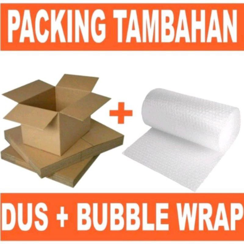 

Packing tambahan Dus+ bubble Wrap extra