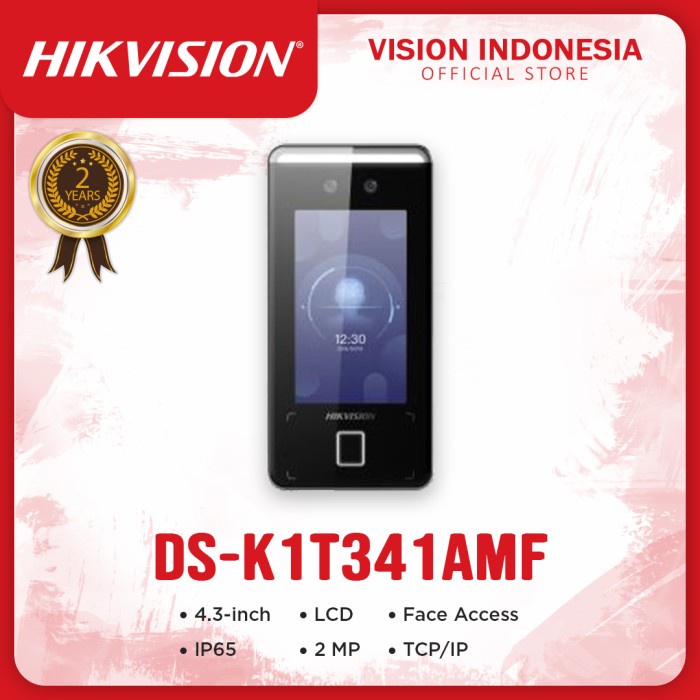 

PROMO- HIKVISION ACCESS CONTROL DS-K1T341AMF / FACE DETECTION - FINGER - CARD
