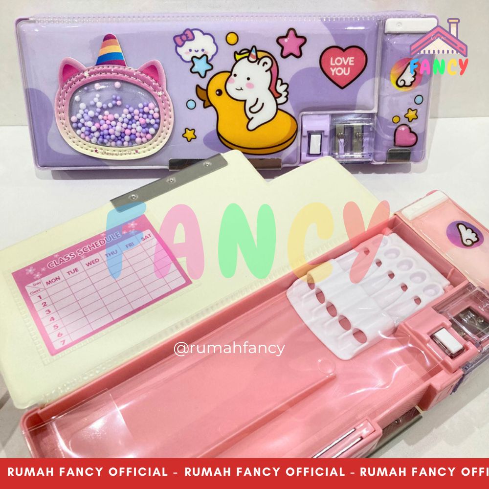 

[FREE DUS + BUBBLE] Kotak Pensil Magnet PREMIUM / Tempat Pensil Xiao Ling Jing + Mainan Gabus 35283 Pensil Case Magnet Styrofoam Cute Unicorn Lucu Unik Murah