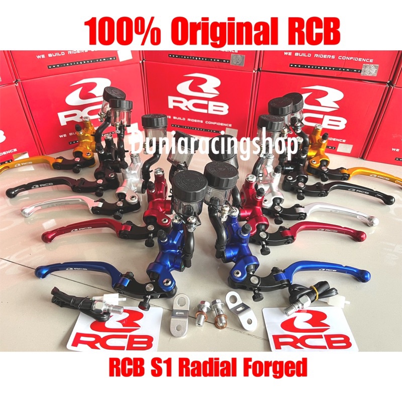 Master rem RCB Radial S1 Nmax PCX ADV kiri kanan Original RCB ada Merah Biru Gold Hitam Silver sepas
