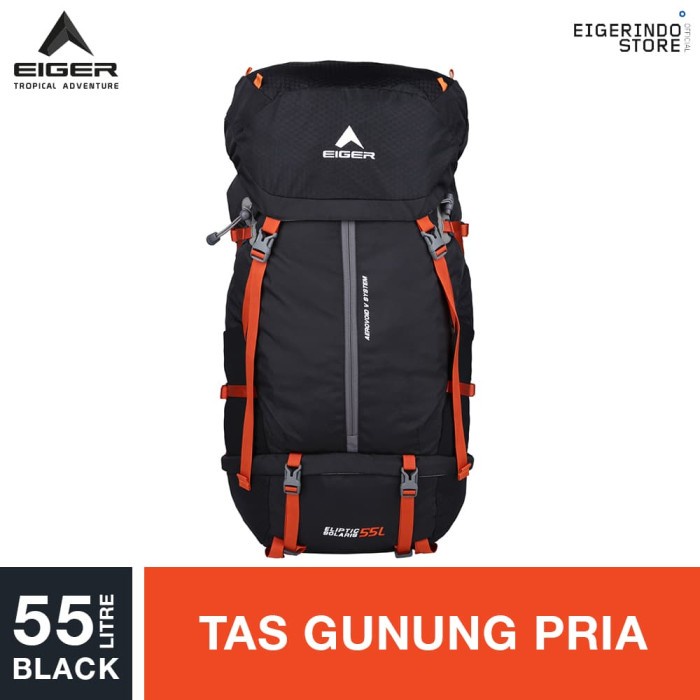 v P0 EIGERoriiii Eliptic Solaris Carrier 55L - Black