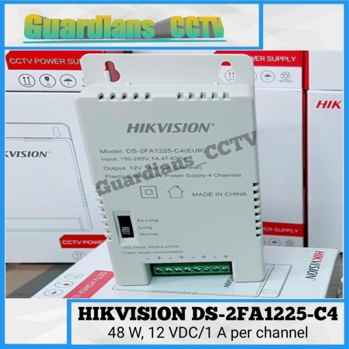 POWER SUPPLY HIKVISION / ADAPTOR HIKVISION 1A 4CH / ADAPTOR CCTV