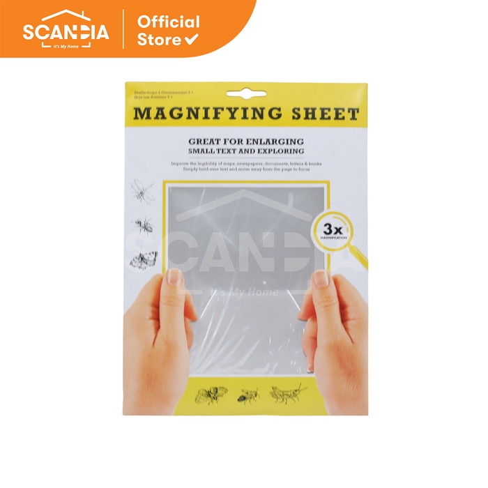 

SCANDIA Kaca Pembesar Magnifying Sheet 21x28 Cm Clear (SG0089)