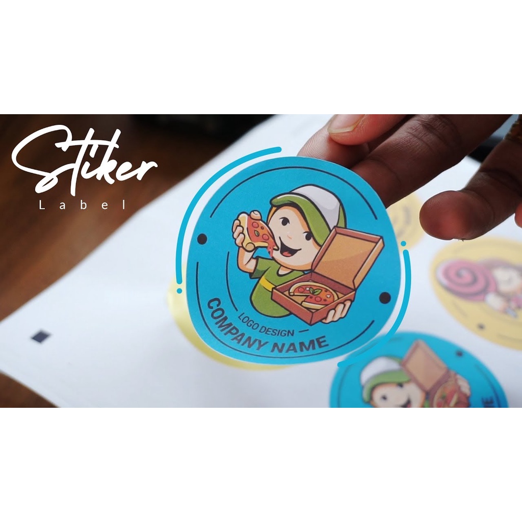 

CETAK STICKER STIKER LABEL JUALAN MAKANAN PRODUK KEMASAN CUSTOME ISI 88 PCS TERGANTUNG UKURAN
