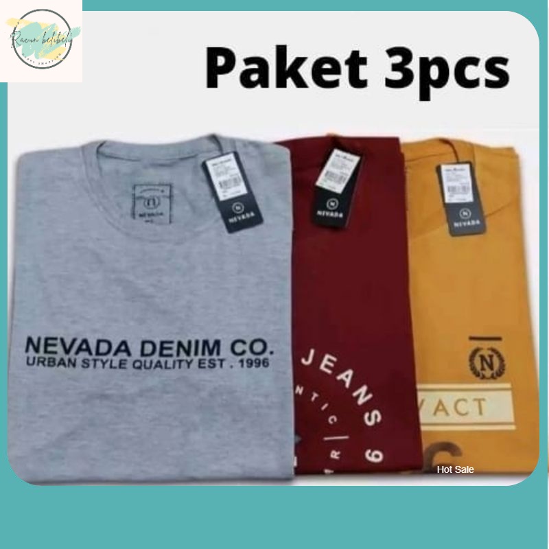KAOS PRIA TERBARU / kaos Nevada brand matahari terbaru