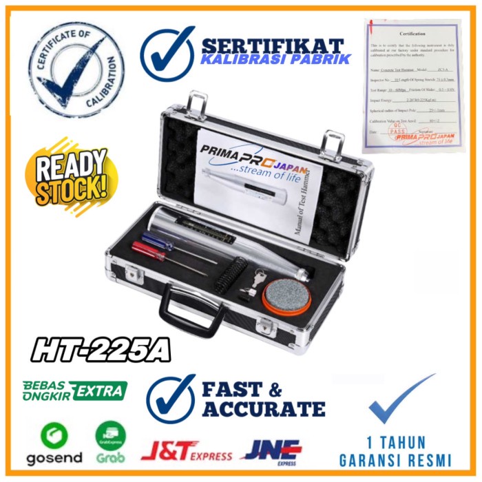Concrete Test Hammer HT-225A - Hammer Test Analog HT-225 A HAMMER TEST