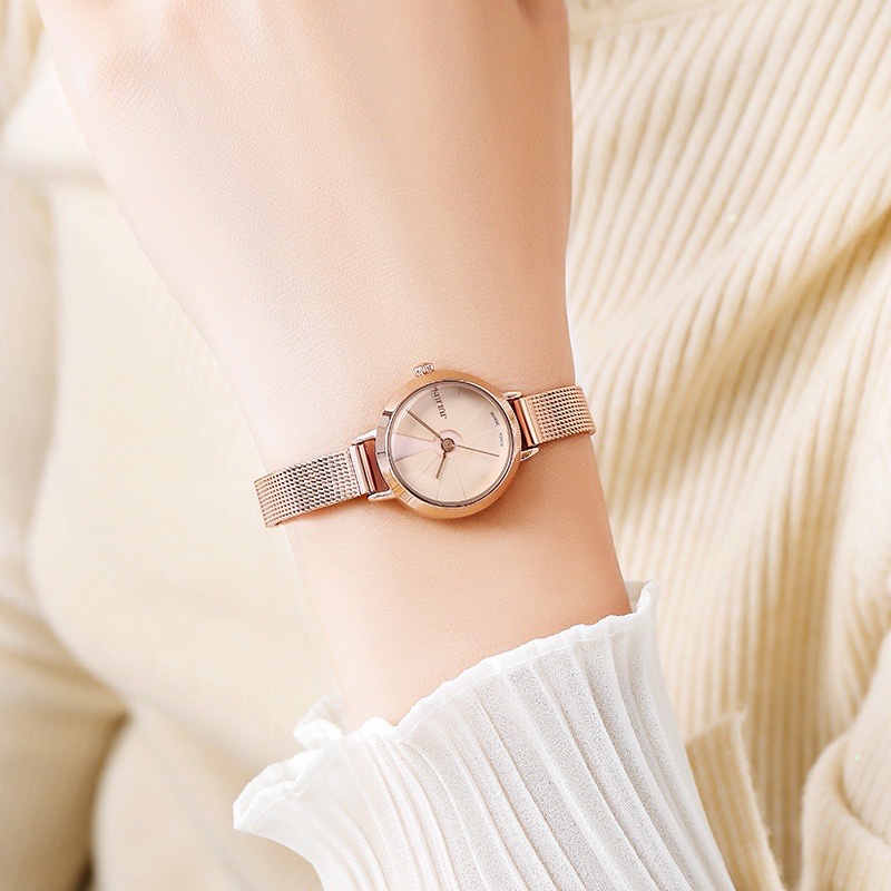 JULIUS METAL JA-979 Jam Tangan Rantai Bulat Kecil