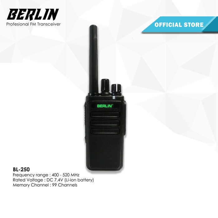 Grosir HT Berlin BL 250 Walkie Talkie Original Garansi Resmi