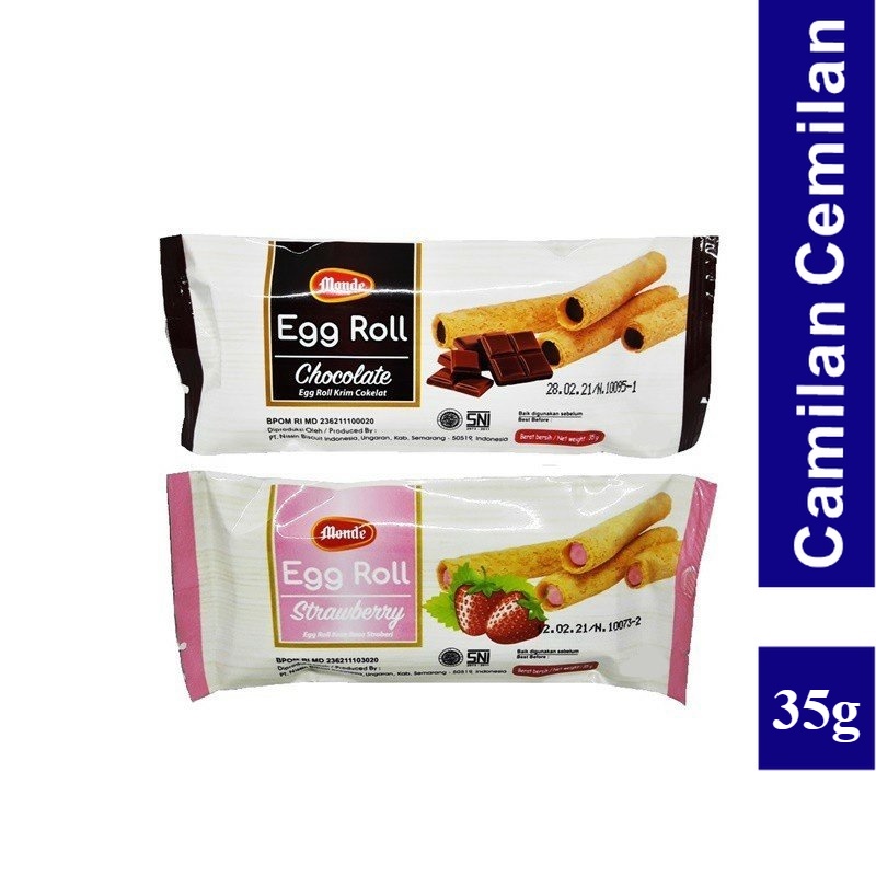 

Monde Egg Roll Chocolate Strawberry 35 gr