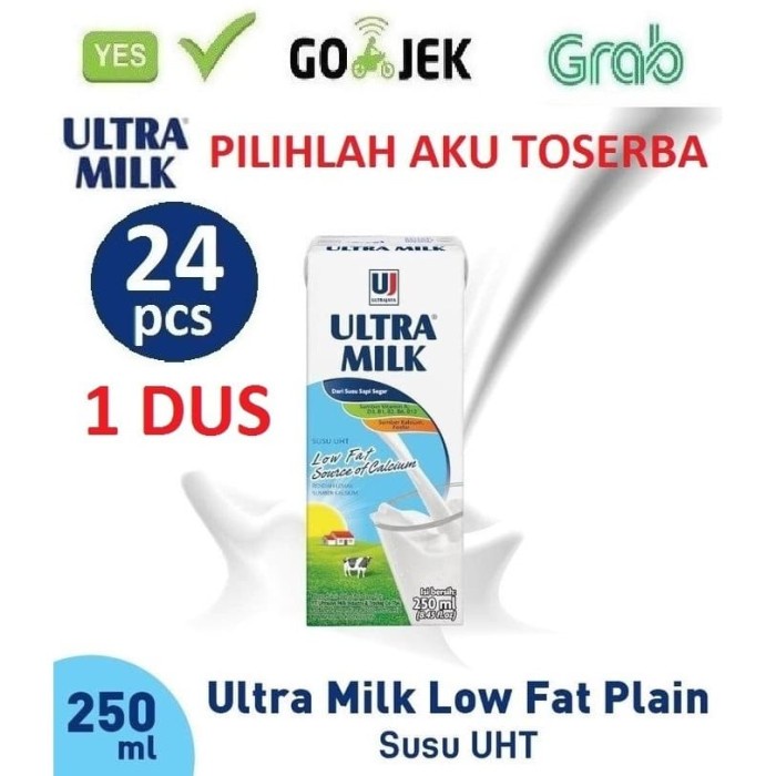 

[Big Sale] SUSU ULTRA LOW FAT FULL CREAM 250 ML - ( HARGA 1 DUS ISI 24 )