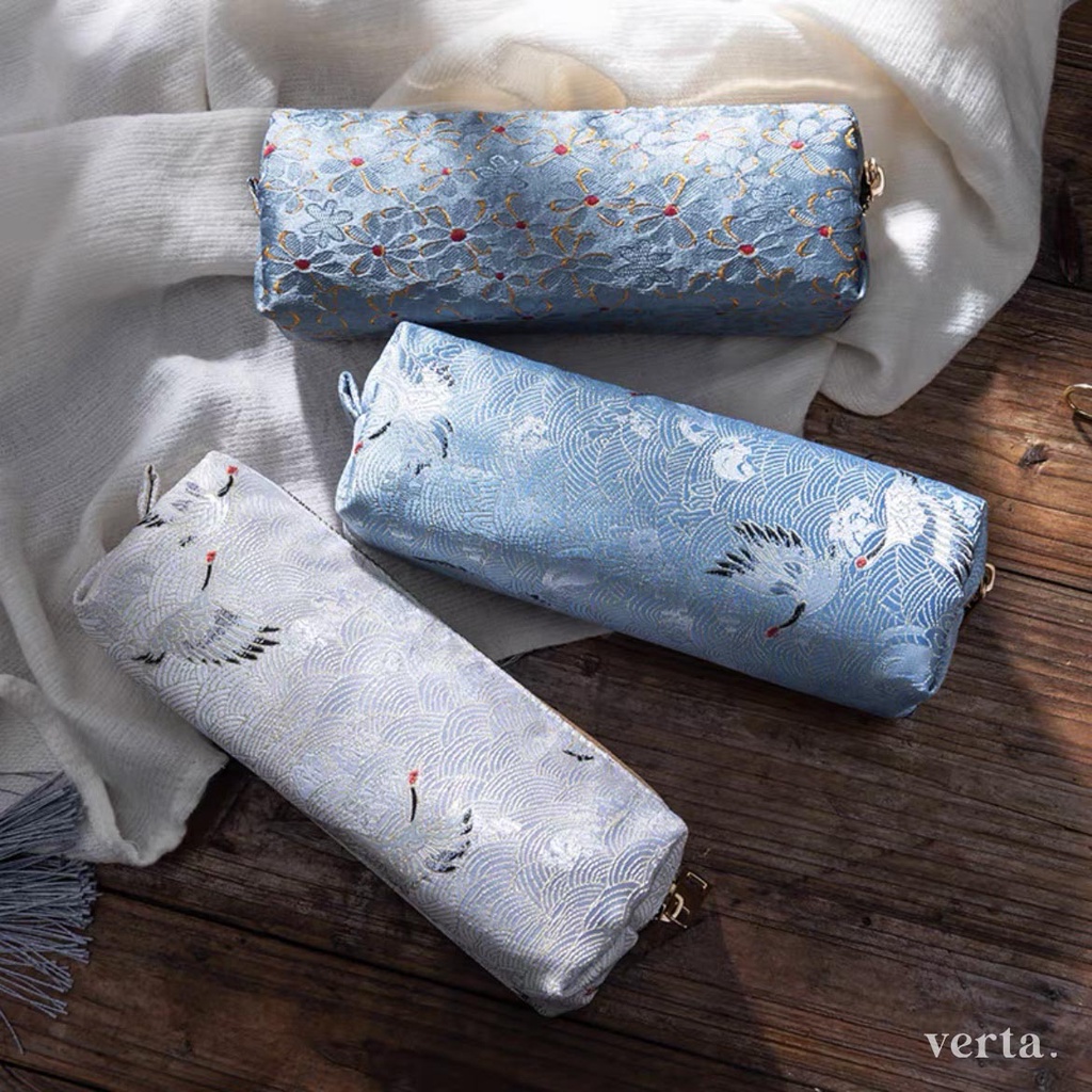 

14A. Kotak Pensil / Tempat Pensil Aesthetic Motif Bunga Import Jepang