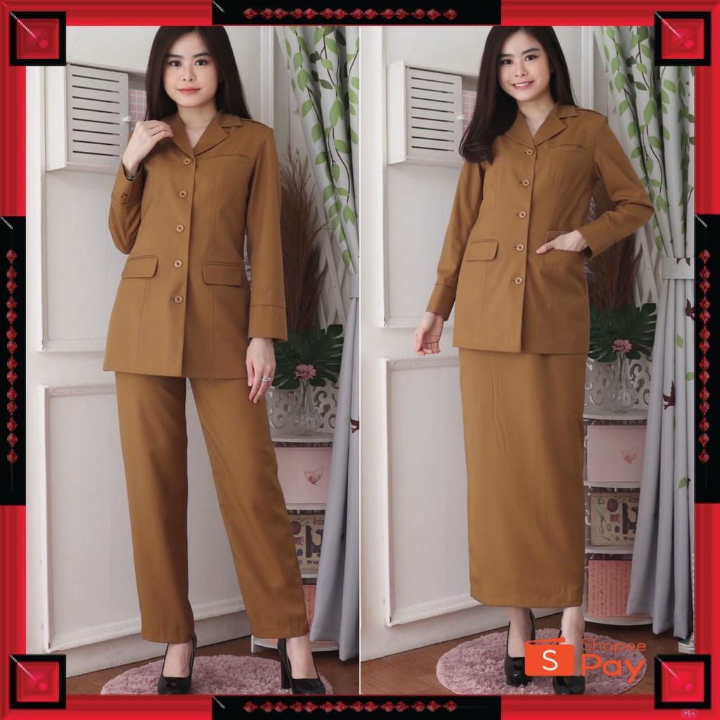 12.12 SERAGAM SALE / BLAZER WANITA B&V LYNELLE / Seragam PNS / Baju PDH PNS Wanita / Baju Dinas Pemd