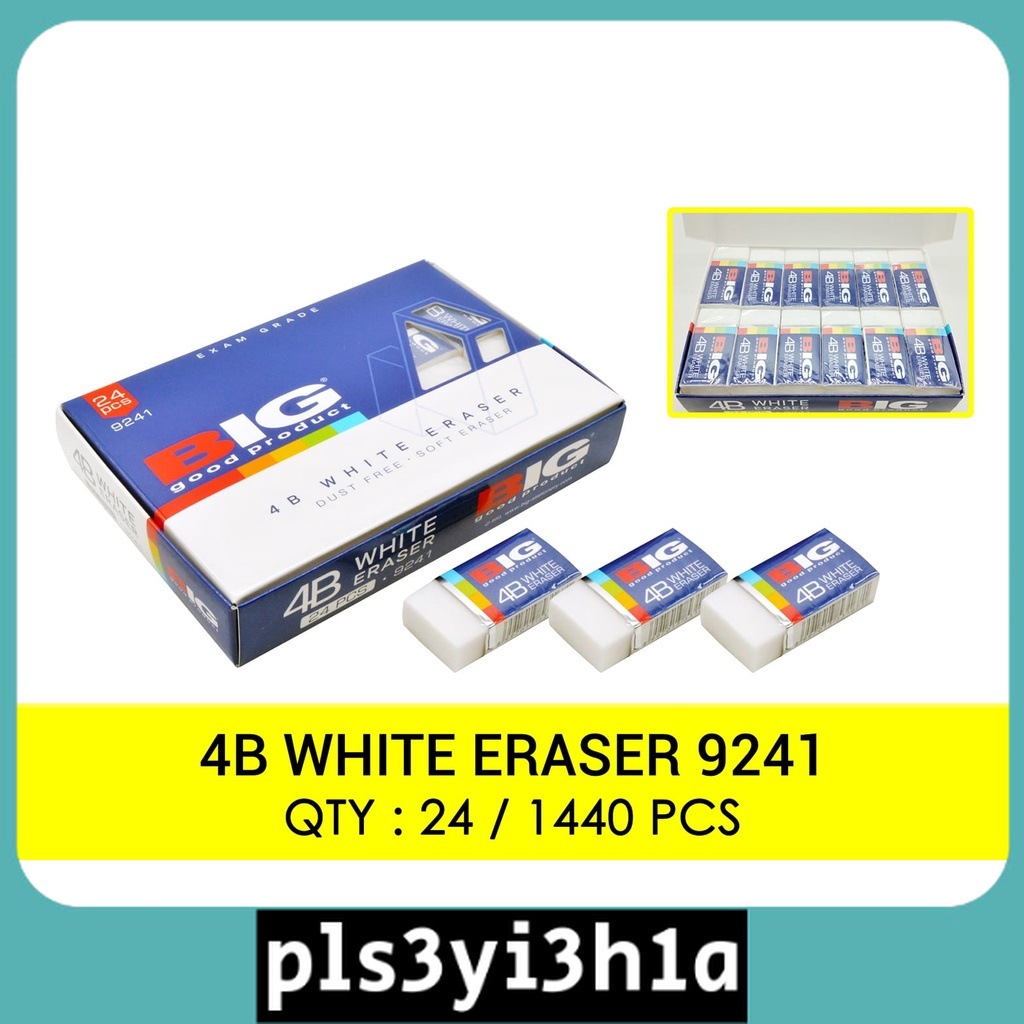 

STIP / PENGHAPUS B24 9241 PUTIH BIG / ERASER / WHITE ERASER