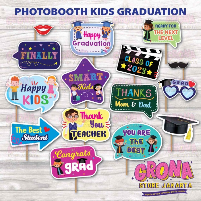 PHOTOBOOTH GRADUATION KIDS / PROPS PHOTOBOOTH / Perlengkapan Foto