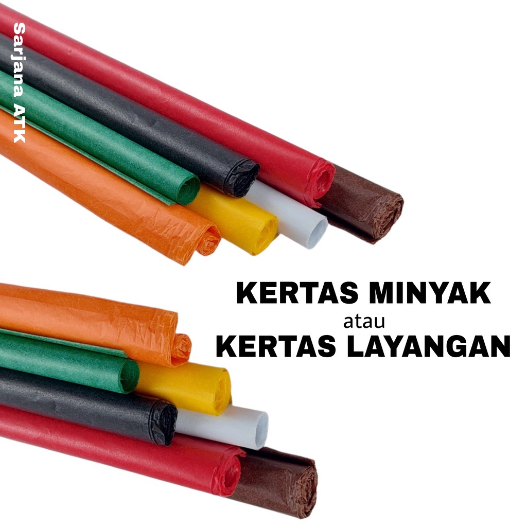 

(10pcs) Kertas Minyak / Kertas Layangan / Kertas Warna