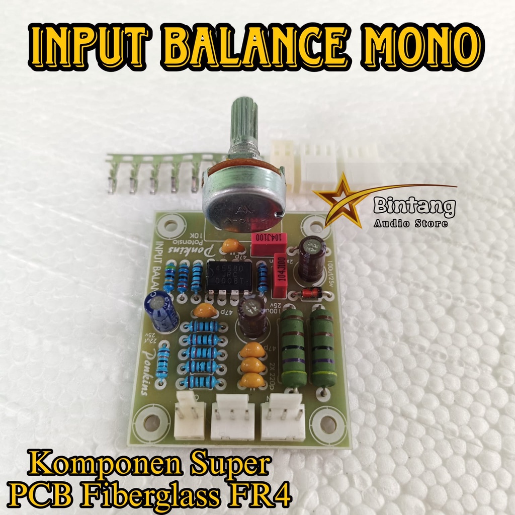 Kit NBAL / Input Balance Mono Pcb Fiber FR4 Komponen Metalfilm Original