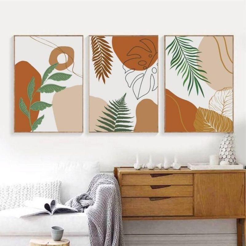 lukisan dinding minimalis modern ukuran 40x60/pcs