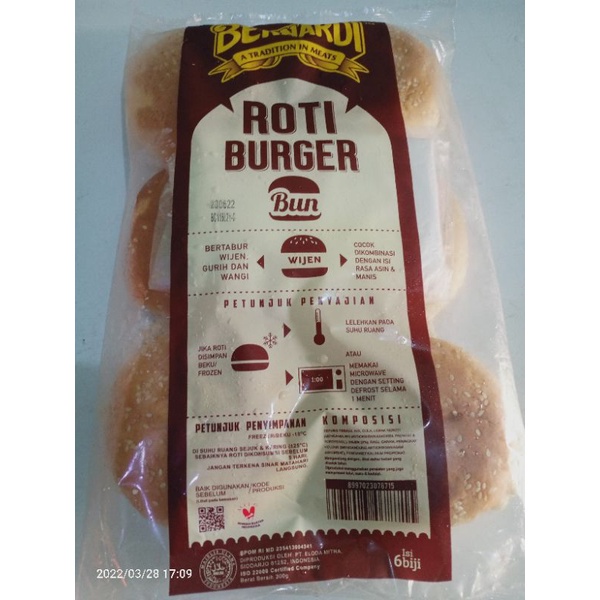 

roti burger isi 6 I FROZEN FOOD CEMILAN HALAL FROZEN FOOD BERKAH HALAL