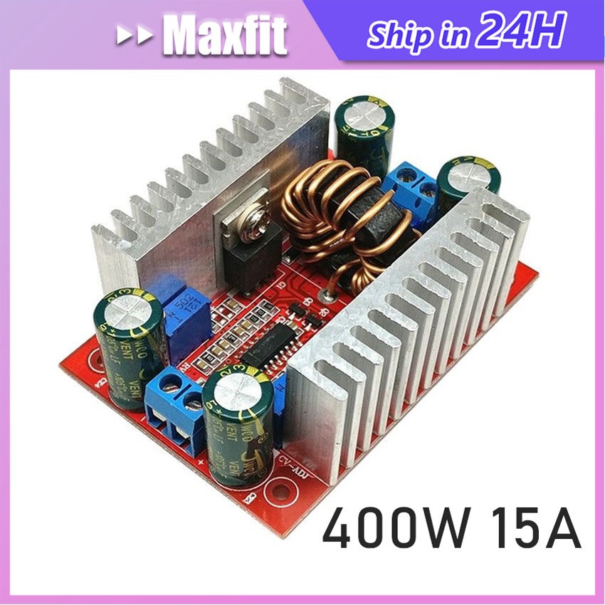 Modul Step Up DC To DC 12v24v To 36v48V 400W 15A Arus Konstan CC-CV Boost Converter