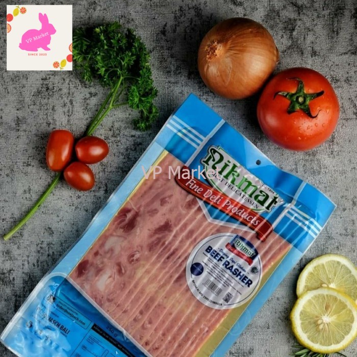 

Nikmat Beef Rasher 250 gr - 'NIKMAT' Bacon Sapi HALAL