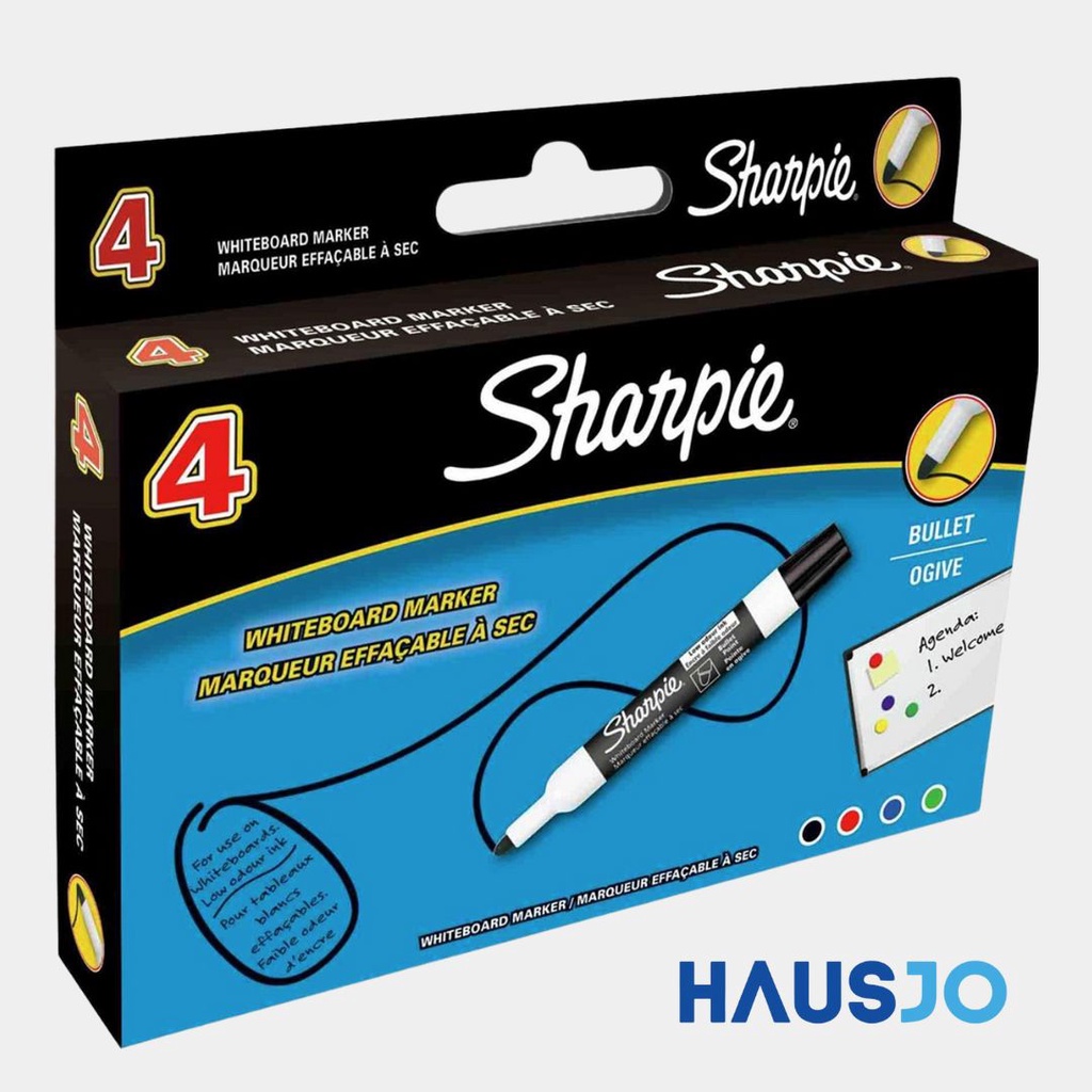 

Sharpie Whiteboard Marker Bullet Isi 4 (black, blue, red, green)