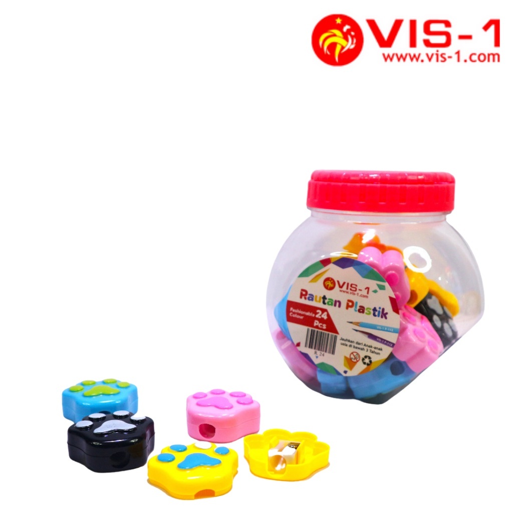 

Serutan / Rautan Plastik Fancy Vis-1 Motif Jejak Paw-Paw 1816
